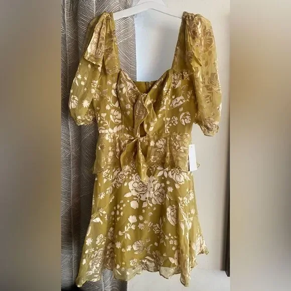 leo lin yellow mini dress Buy the Rosario Tweed Petal Bustier Mini Dress In Yellow